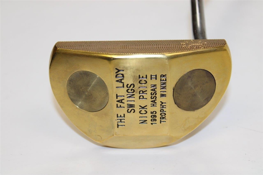 Nick Price 1995 Hassan Ii Trophy Winner Bobby Grace Gold Plated Putter