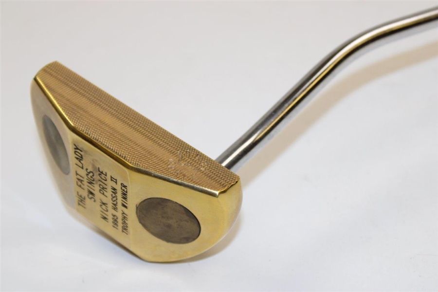 Nick Price 1995 Hassan Ii Trophy Winner Bobby Grace Gold Plated Putter