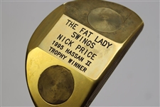 Nick Price 1995 Hassan Ii Trophy Winner Bobby Grace Gold Plated Putter