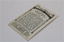1935 R. T. (Bobby) Jones USA Sporting Events & Stars No. 19 Tobacco Card
