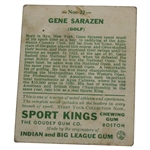 1933 Gene Sarazen The Goudey Gum Co. Sport Kings #22 Golf Card