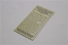 1937 A Game Of Golf Wills' W.D. & H.O. Wills Cigarettes The King #16 Golf Card