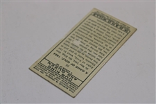 1937 A Game Of Golf Wills' W.D. & H.O. Wills Cigarettes The King #16 Golf Card
