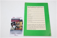 Sam Snead Signed How To Hit A Golf Ball Swing Tips Book JSA #VV26997