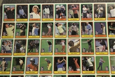 1981 Donruss Pga Tour Uncut Card Sheet W/2 Jack Nicklaus Rookie Cards
