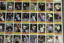 1981 Donruss Pga Tour Uncut Card Sheet W/2 Jack Nicklaus Rookie Cards