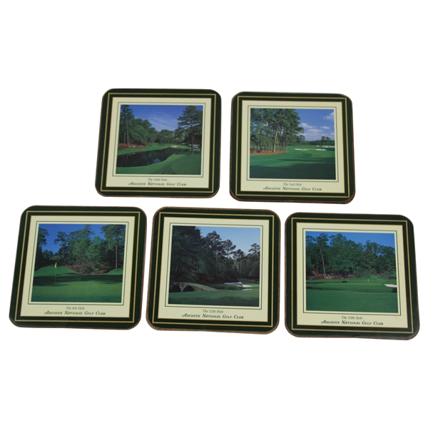 Five (5) Augusta National Golf Club Coasters