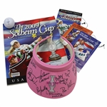 Large Grouping of 2009 Solheim Cup Items - Signed Visor, Program, Ball, Tickets & other