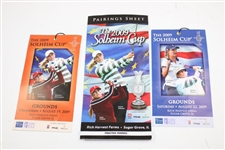 Large Grouping of 2009 Solheim Cup Items - Signed Visor, Program, Ball, Tickets & other