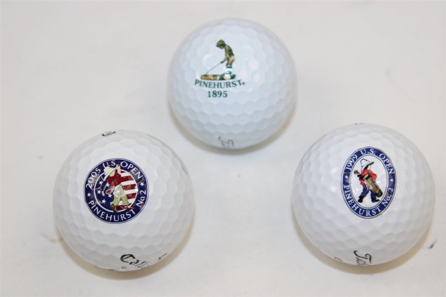 Large Grouping of Pinehurst Items - Headcover, Honey, Golf Ball Boxes, Golf Balls & other