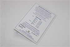 Cameron Young Signed The Glen Club Scorecard with win Inscription JSA ALOA