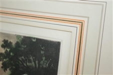 The Last Green Print Signed by Artist Lawrence Josset - Framed