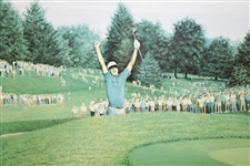 Bob Tway Signed PGA Championship Sudden Victory Artist's Proof Signed By Artist Daniel Moore JSA ALOA
