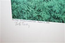 Bob Tway Signed PGA Championship Sudden Victory Artist's Proof Signed By Artist Daniel Moore JSA ALOA