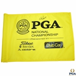 Mike Small Signed PGA Professional National Championship Yellow Flag JSA ALOA