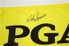 Mike Small Signed PGA Professional National Championship Yellow Flag JSA ALOA