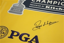 Roger Chapman Signed 2012 PGA Senior Championship Yellow 18 Flag JSA ALOA