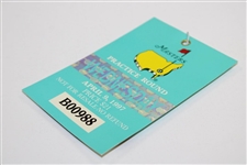 1997 Masters Tournament Wednesday Ticket #B00988 - Tiger Woods' First Masters Win