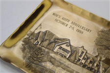 1988 Winged Foot Golf Club 'Moe's 60th Anniversary' Handmade Bronze Tray 