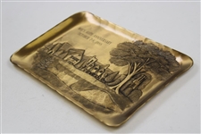 1988 Winged Foot Golf Club 'Moe's 60th Anniversary' Handmade Bronze Tray 