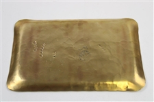 1988 Winged Foot Golf Club 'Moe's 60th Anniversary' Handmade Bronze Tray 