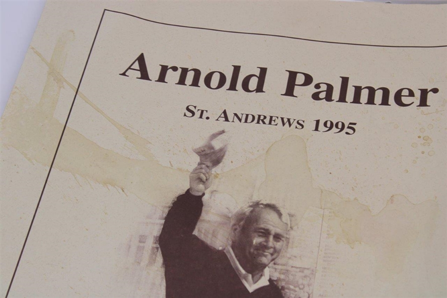 Arnold Palmer Twice Signed Ltd Ed The King Bids Farewell Doug London Print in Sleeve JSA ALOA