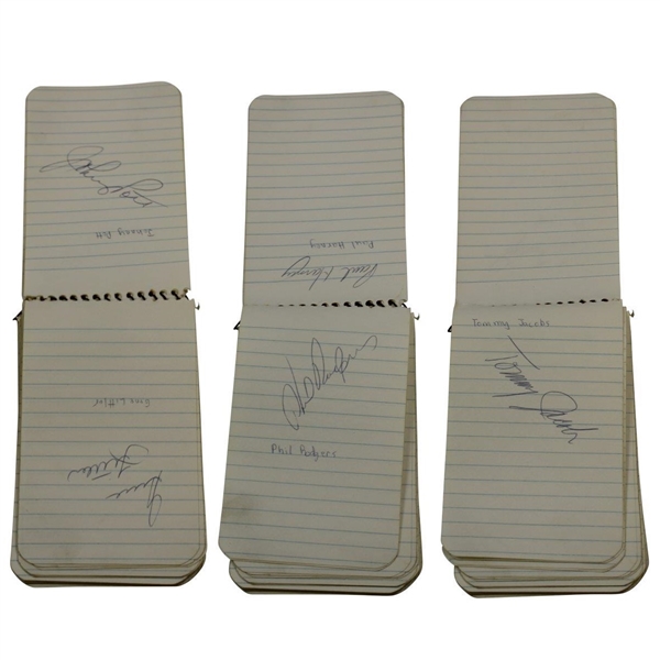 Nicklaus, Palmer, Marr & 21 Others Signed 1964 Note Pad - Obtained at Carling Open JSA ALOA