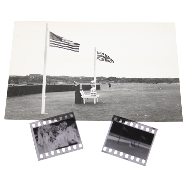 1977 The Walker Cup Winning Team & Trophy Negatives with Original Photo