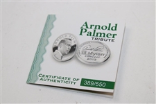 Limited Edition Arnold Palmer 2013 Tribute Mylan Classic Coin in Box #389/550