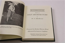 Golf Architecture' Book by Dr. A Mackenzie - 1987