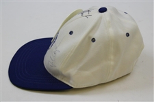 Payne Stewart & Fred Couples Signed Bob Hope Classic Hat w/Sponsor Badge JSA ALOA