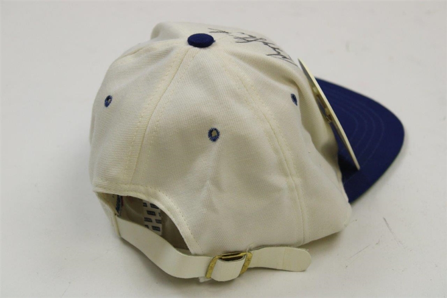 Payne Stewart & Fred Couples Signed Bob Hope Classic Hat w/Sponsor Badge JSA ALOA