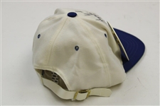 Payne Stewart & Fred Couples Signed Bob Hope Classic Hat w/Sponsor Badge JSA ALOA