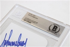 Trevor Immelman Signed Augusta National Golf Club Scorecard Beckett 9