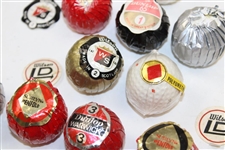 Fourteen Vintage (14) Assorted Wrapped Golf Balls