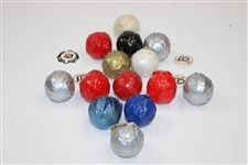 Fourteen Vintage (14) Assorted Wrapped Golf Balls