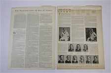 Five (5) Vintage Historic Golf Magazine Articles