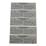 Ten (10) 1995 Phoenix Open Official Tournament Used Scorecards