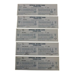 Ten (10) 1995 Phoenix Open Official Tournament Used Scorecards