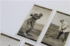 James Braid, JH Taylor, John Ball, Harold Hilton & Fred Tait Churchman Cigarette Cards