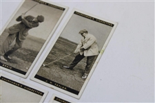 James Braid, JH Taylor, John Ball, Harold Hilton & Fred Tait Churchman Cigarette Cards