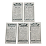 James Braid, JH Taylor, John Ball, Harold Hilton & Fred Tait Churchman Cigarette Cards