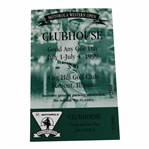 1999 Western Open Clubhouse Ticket #012940 - Tiger Woods Win 
