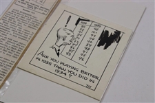 Original Pen & Ink Drawing For Alex Morrison Instruction - Article Also Included