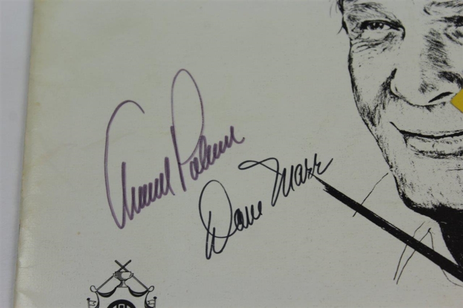 Arnold Palmer & Dave Marr Signed 1976 University Of Oregon Benefit Golf Exhibition Program with Ticket JSA ALOA
