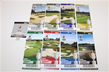 Full Unused Eight (8)Ticket Set for 2009 US Open at Bethpage Black with Program Voucher