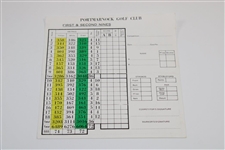 Portmarnock, Lahinch, & Ballybunion Official Course Scorecards - John Andrisani Collection