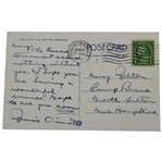 Francis Ouimet Signed Essex Country Club Postcard JSA ALOA