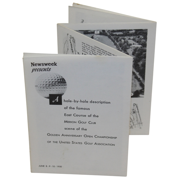 1950 Newsweek Hole-by-Hole Description of The Famous East Course of The Merion Golf Club