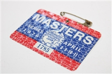 1976 Masters Tournament SERIES Badge #1785 - Ray Floyd Winner